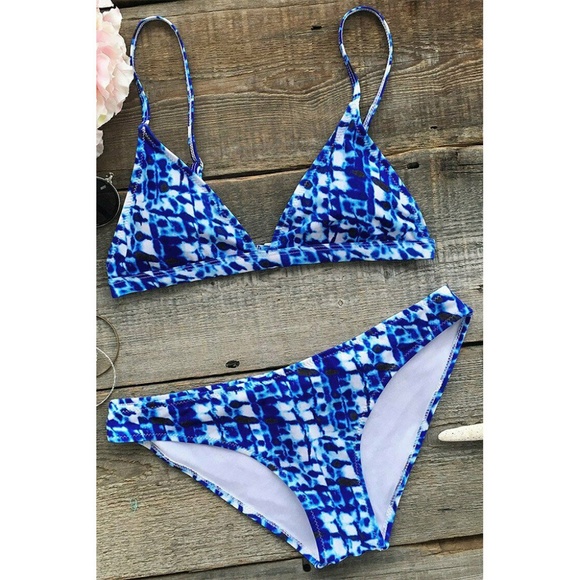 Cupshe Other - Cupshe | Deep Water Ocean Bikini 2 Piece Swimsuit